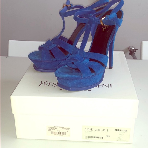 Saint Laurent Paris Tribute Sandal sz EU 38 - Picture 1 of 5